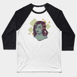 Lady of Bronze Cosmos Baseball T-Shirt